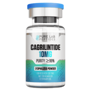 Pure Lab Peptides Cagri-lintide 10 mg lyophilized powder vial with 99% purity, research use only